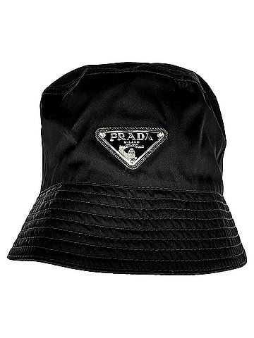 Prada Prada Re-Nylon Bucket Hat in Black Nylon (view 1)