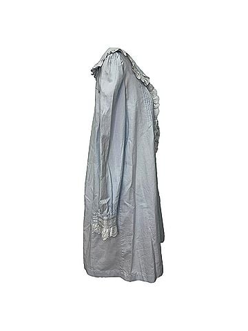 Vilshenko Vilshenko Baby Collared Midi Dress in Light Blue Cotton (view 2)