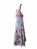 Oliphant 100% Cotton Floral White Red Blue Purple Casual Dress Size S - photo 4