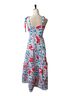 Oliphant 100% Cotton Floral White Red Blue Purple Casual Dress Size S - photo 2