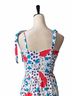 Oliphant 100% Cotton Floral White Red Blue Purple Casual Dress Size S - photo 8
