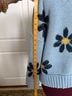 Pol 100% Polyester Floral Blue Gold Cardigan Size S - photo 6