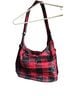 Lug Plaid Red Black Leather Shoulder Bag One size - photo 2