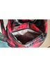 Lug Plaid Red Black Leather Shoulder Bag One size - photo 10
