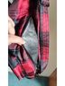 Lug Plaid Red Black Leather Shoulder Bag One size - photo 6