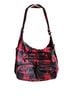 Lug Plaid Red Black Leather Shoulder Bag One size - photo 1