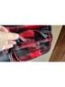 Lug Plaid Red Black Leather Shoulder Bag One size - photo 4