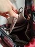 Lug Plaid Red Black Leather Shoulder Bag One size - photo 9