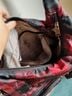 Lug Plaid Red Black Leather Shoulder Bag One size - photo 7