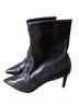 Stuart Weitzman 100% Leather Black Ankle Boots Size 5 - photo 3