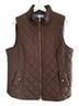 Crown & Ivy 100% Polyester 100% Polyester 100% Polyester 100% Polyester Checkered-gingham Brown Vest Size XXL - photo 1
