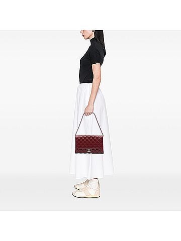 Chanel CC Quilted Caviar Flap Clutch with Chain (view 2)