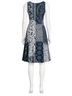 Anne Klein 100% Polyester Floral Blue White Casual Dress Size 6 - photo 2