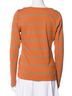 Veronica Beard Stripes Orange Tan Long Sleeve Top Size S - photo 2
