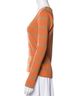 Veronica Beard Stripes Orange Tan Long Sleeve Top Size S - photo 3