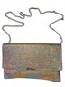 Loeffler Randall gussetted rainbow lame Clutch - photo 13