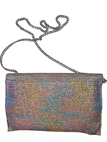 Loeffler Randall gussetted rainbow lame Clutch (view 2)