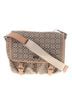 Coach 100% Canvas Print Brown Tan Silver Leather Messenger One size - photo 1