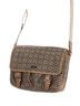 Coach 100% Canvas Print Brown Tan Silver Leather Messenger One size - photo 3