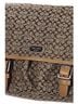 Coach 100% Canvas Print Brown Tan Silver Leather Messenger One size - photo 6