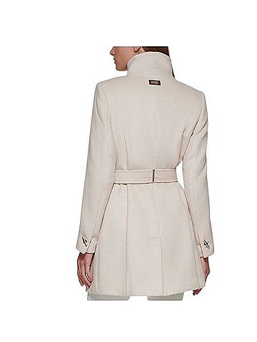 Calvin Klein Asymmetrical Belted Wrap Trench Coat Trenchcoat (view 2)