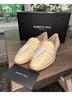 Kenneth Cole 100% Calf Leather Ivory Flats Size 6 1/2 - photo 3