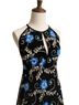 Venus 100% Polyester Floral Black Blue Green Pink Cocktail Dress Size 14 - photo 3