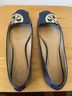 Tory Burch 100% Leather Blue Flats Size 8 1/2 - photo 4