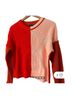 Central Park West Color Block Multi Color Pullover Sweater Size M - photo 4
