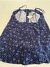 Free People 100% Cotton Floral Blue Multi Color Sleeveless Top Size M - photo 4