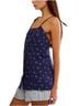 Free People 100% Cotton Floral Blue Multi Color Sleeveless Top Size M - photo 3