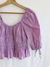 STAUD Purple Short Sleeve Blouse Size 4 - photo 3