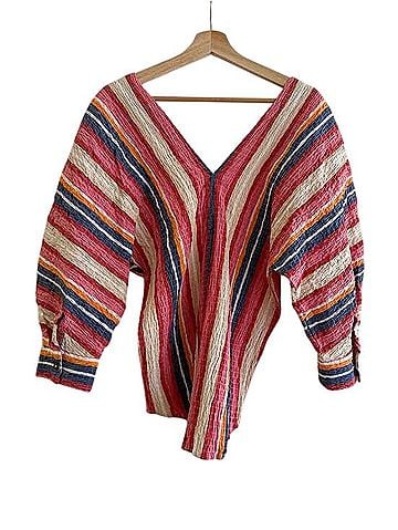 Mara Hoffman 3/4 Sleeve Blouse (view 2)