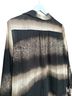 Lauren Vidal 100% Polyester Print Black Tan Long Sleeve Blouse Size XL - photo 8