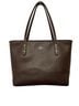 Coach 100% Leather Brown Red Leather Tote One size - photo 1