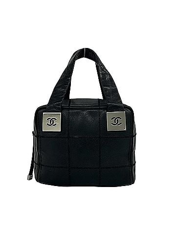 Chanel CHANEL Chanel Chocolate Bar Coco Mark Hardware Caviar Skin Leather Genuine Handbag Black 30469 (view 1)