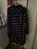 Torrid 100% Cotton Plaid Black White Long Sleeve Blouse Size 3X - photo 3
