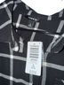 Torrid 100% Cotton Plaid Black White Long Sleeve Blouse Size 3X - photo 2