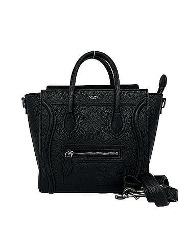 Céline CELINE Luggage Nano Shopper Leather 2-way Shoulder Bag, Handbag, Mini Tote Black 26690 (view 1)