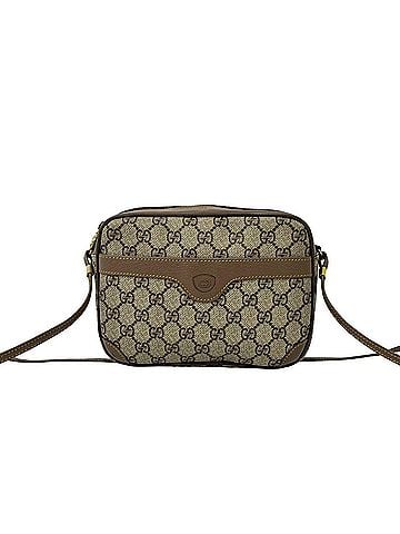 Gucci GUCCI Vintage GG Logo Leather Shoulder Bag/Pouch (Brown, 97334) (view 1)