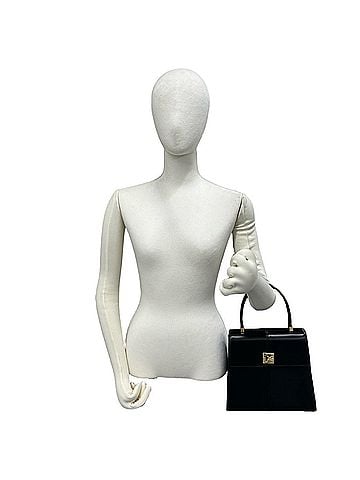 Yves Saint Laurent YVES SAINT LAURENT Vintage YSL Logo Hardware Leather Handbag Black 3024b (view 2)