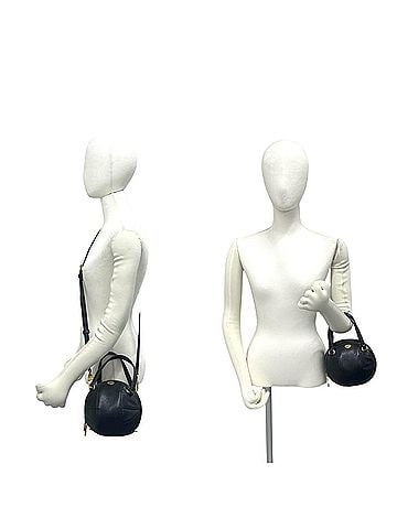 Gucci GUCCI Basketball Shape GG Logo Hardware Leather 2-Way Shoulder Bag/Handbag Black 95068 (view 2)