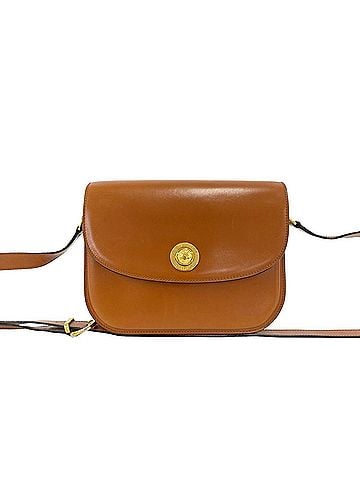 Céline CELINE Vintage Logo Hardware Starball Leather One Shoulder Bag Pochette Brown 31543 (view 1)