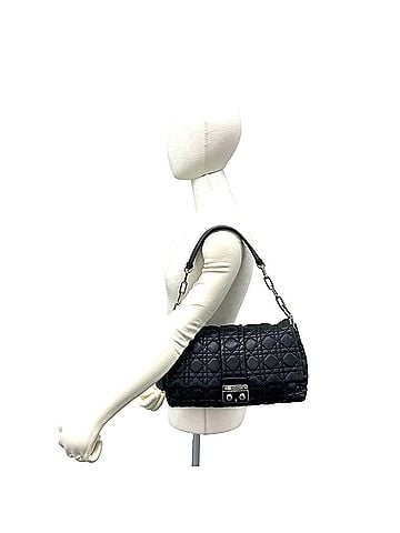 Christian Dior Christian Dior Cannage New Rock Lambskin Leather Shoulder Bag/Handbag, Black, 35316 (view 2)