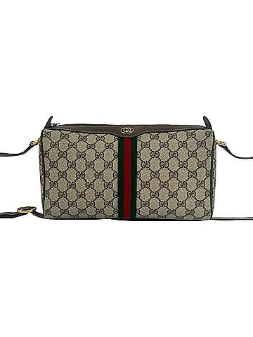 Gucci GUCCI Old Gucci Sherry Line GG Logo Pattern Leather Shoulder Bag/Pouch Brown 65999 (view 1)