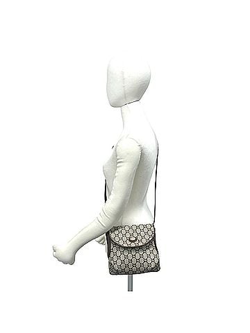 Gucci GUCCI (Old Gucci, Gucci Plus) Logo Leather Shoulder Bag/Sacoche/Pochette, Brown, 54450 (view 2)