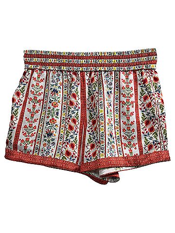 Alice + Olivia Alice + Olivia Tandy Floral-Print Shorts in Multicolor Polyester (view 1)