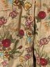 Johnny Was 97% Cotton 3% Spandex 100% Polyester Floral Red Pink Tan Coat Size L - photo 8