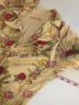 Johnny Was 97% Cotton 3% Spandex 100% Polyester Floral Red Pink Tan Coat Size L - photo 9
