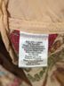 Johnny Was 97% Cotton 3% Spandex 100% Polyester Floral Red Pink Tan Coat Size L - photo 6